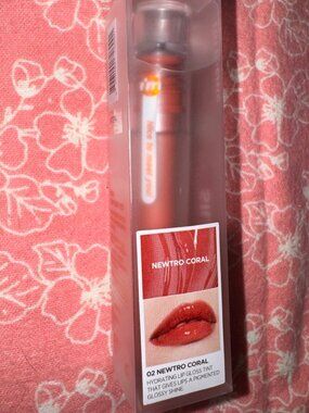 I'm Meme Lip Silhouette Gloss Tint 02 Newtro Coral, Memebox Made in Korea